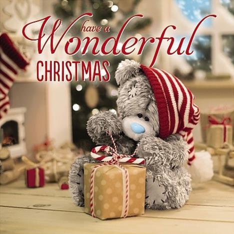 3D Holographic Bear Tying String  Me to You Bear Christmas Card £3.59